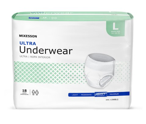 McKesson ULTRA Unisex Heavy Absorbent Adult UNDERWEAR Disposable S-XXL