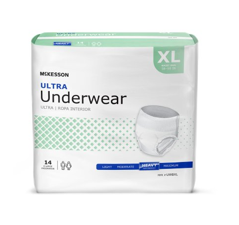 McKesson ULTRA Unisex Heavy Absorbent Adult UNDERWEAR Disposable S-XXL